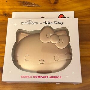 Hello Kitty Kawaii Compact Mirror - Rose Gold